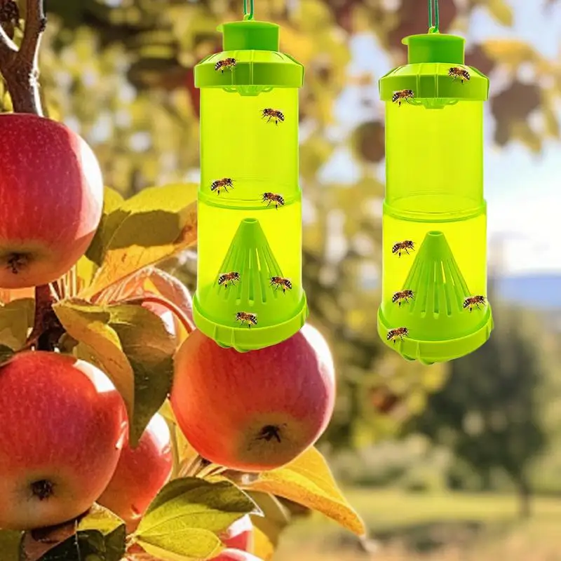 دبور فخ دبور ومصيدة الدبور 2x تلسكوبي النحل يطير الماسك قابلة لإعادة الاستخدام لحديقة البستان فناء الفناء الاستخدام في الهواء الطلق