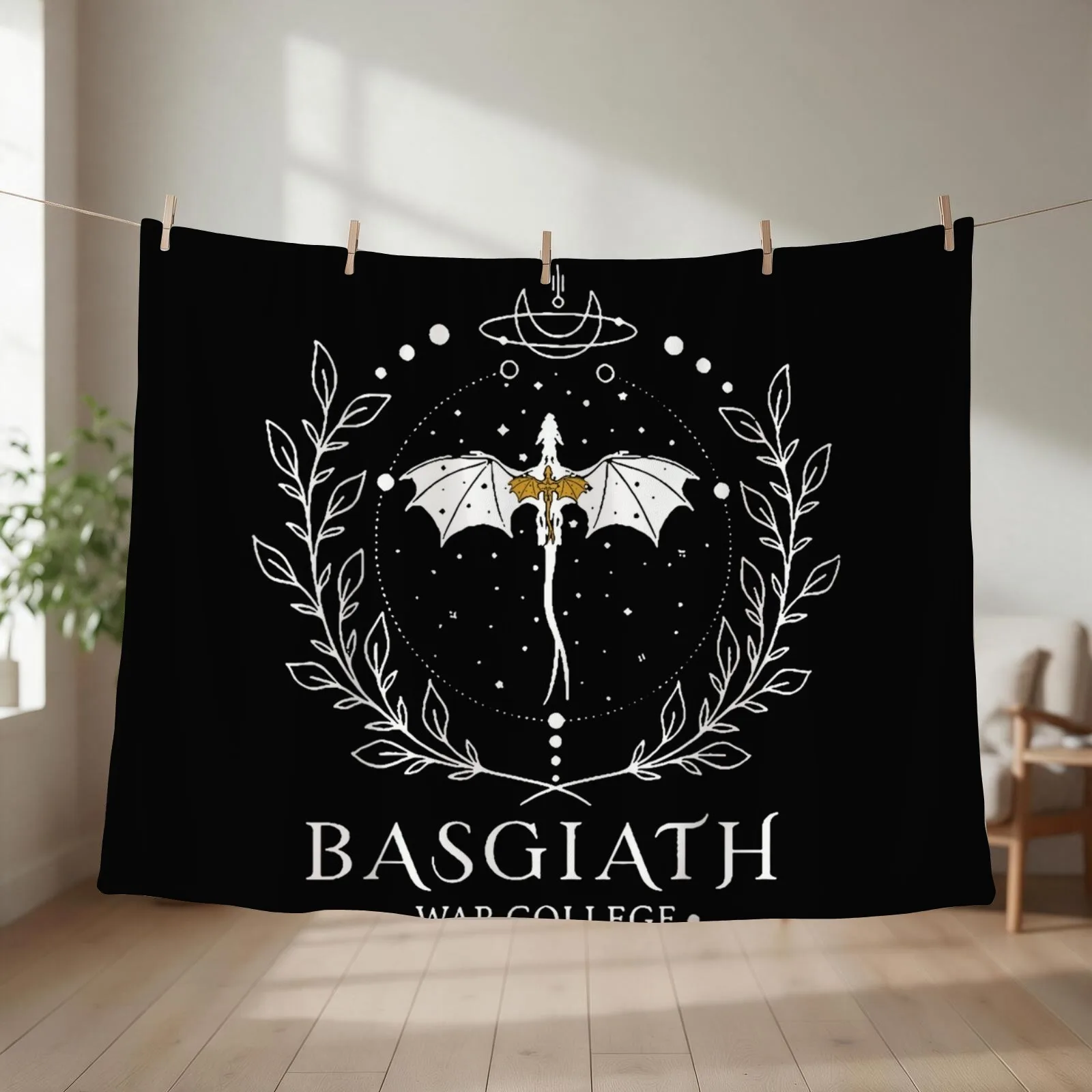 Fourth Wing Basgiath Two Sided Romantasy Dragons Yarros T-Shirt Throw Blanket bed plaid Kid'S Designers Stuffeds Blankets