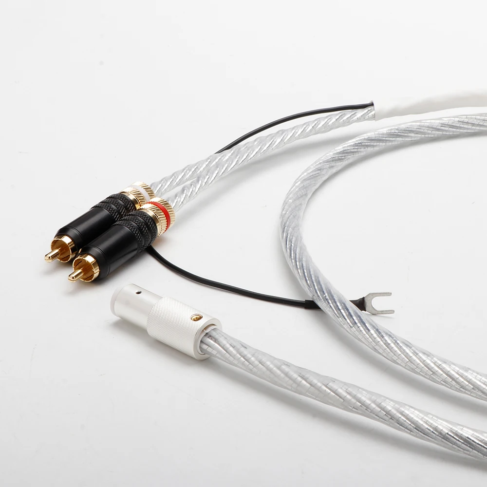 คุณภาพสูง Tonarm 5 Pin DIN & RCA Phono Turntables Analog Cable