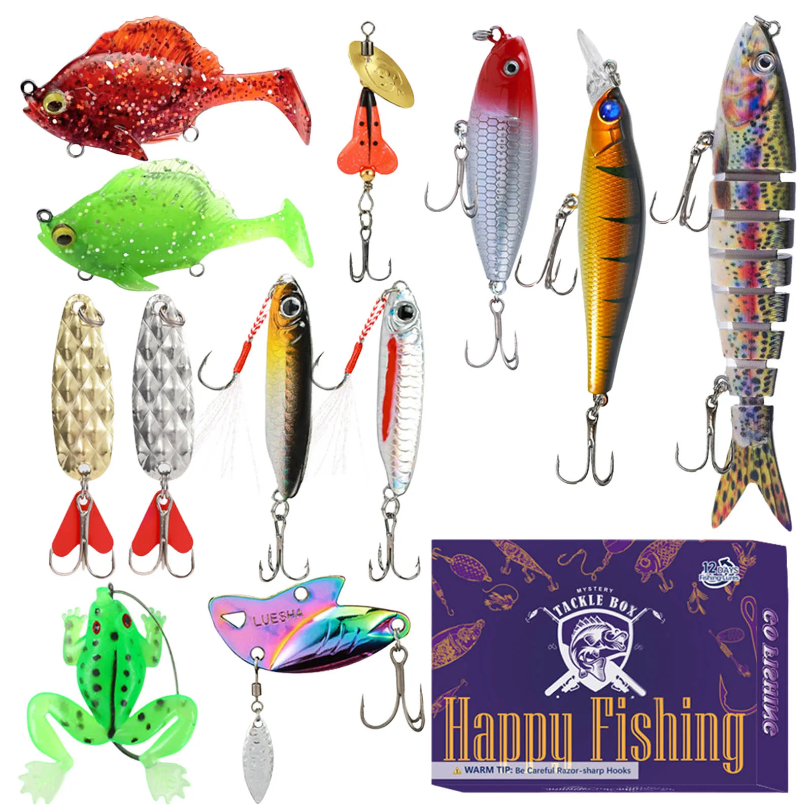 Minuterie de 3 minutes Calendrier de l'Avent en vrac 2025 Calendrier de l'Avent de pêche pour adultes Cadeaux de pêche pour hommes plus Minuterie visuelle de bureau de 60 minutes