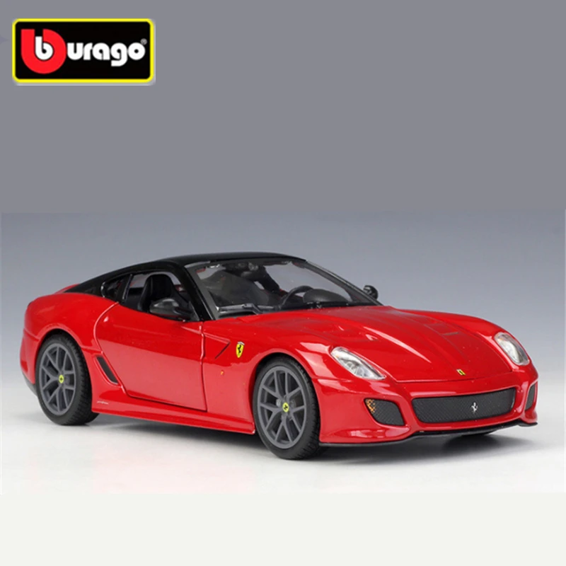 Bburago 1:24 Ferrari 599 GTO Alloy Sports Car Model Diecast Metal Toy Racing Car Model Simulation Collection Childrens Toys Gift