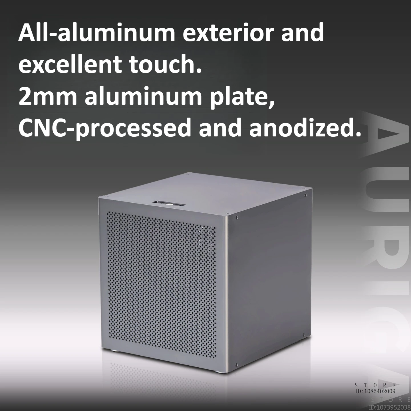 Auriga 6-bay NAS Case Chassis 2mm بأكسيد الألومنيوم MATX اللوحة الأم ATX إمدادات الطاقة Feiniu Black Synology UNRAID #3