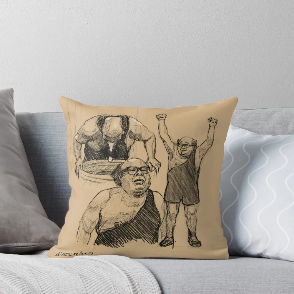 

The Trash Man - It's Always Sunny Drawing Throw Pillow luxury sofa pillows Plaid Sofa Decorative pillow case pillow