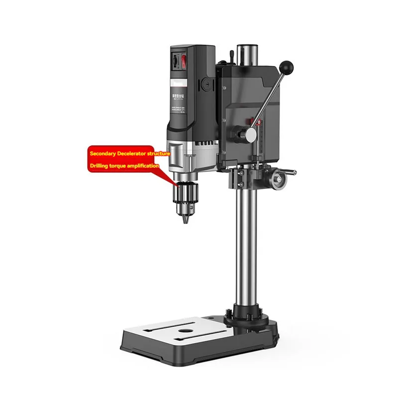 High Speed Mini Bench Drilling Machine 220V Drilling Chuck 1.5-16mm Bench Machine Table