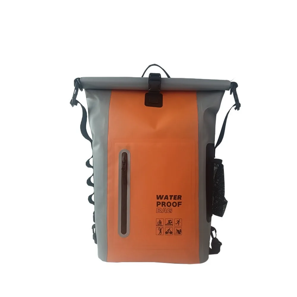 

Durable 25 L Outdoor Waterproof Backpack Large Capacity PVC Travel Bag Comfortable Scratch Resistant Camping Bag Sports