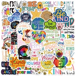 50pcs Be Kind Friendly Psychology Stickers For Laptop Luggage Skateboard Guitar Scrapbook Phone Waterproof Vinyl DIY Sticker