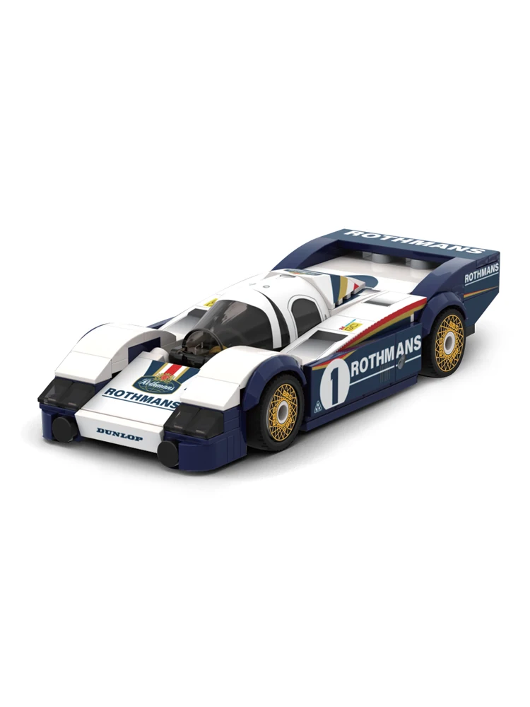 232 STKS MOC 956 1982 Le Mans Racing Serie Bouwstenen Stad Sport Racewagen Assemblage Creatieve kinderen Speelgoed jongen Gift Set - afbeelding 2