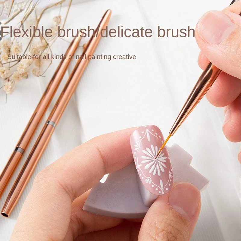 Nail Art Liner Brushes Set Elongated Lines Striping Drawing UV Gel Painting Nail Design Pen Professional Manicure Tool 네일