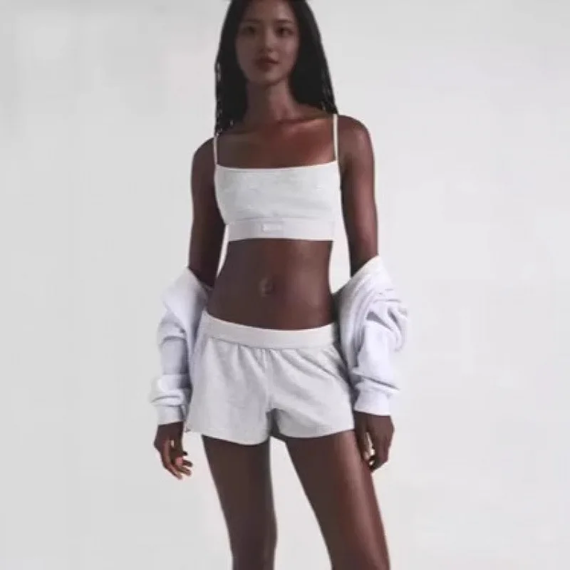 

New 25 Cotton Jersey Loose ort Casual Elastic Waist Loose orts Versatile Low Waist Spring Summer Thiened Pants for Women