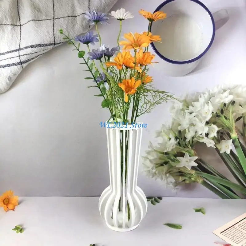 

G5GC Epoxy Silicone Mold Fashionable Vase Molds Artistic Flowerpots Molds Silicone Ornament Molds Perfect for Home Decorating