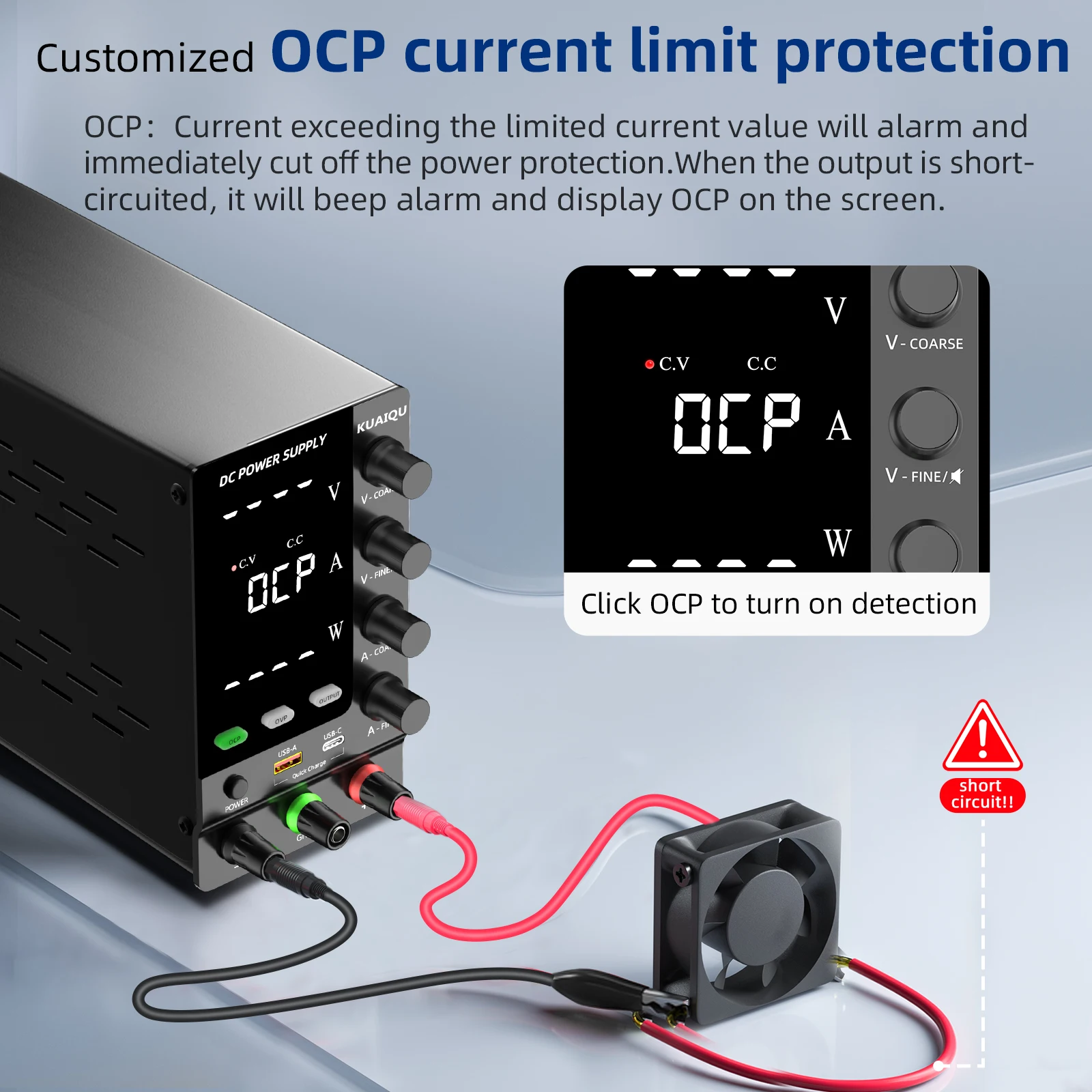Catuan Daya DC KUAIQU 30V 10A - Dc Power Supply Variable ulasan dan harga