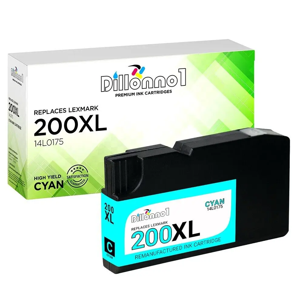 For Lexmark #200XL 200 XL Cyan 14L0175 Cartridge For OfficeEdge Pro4000 Pro5500