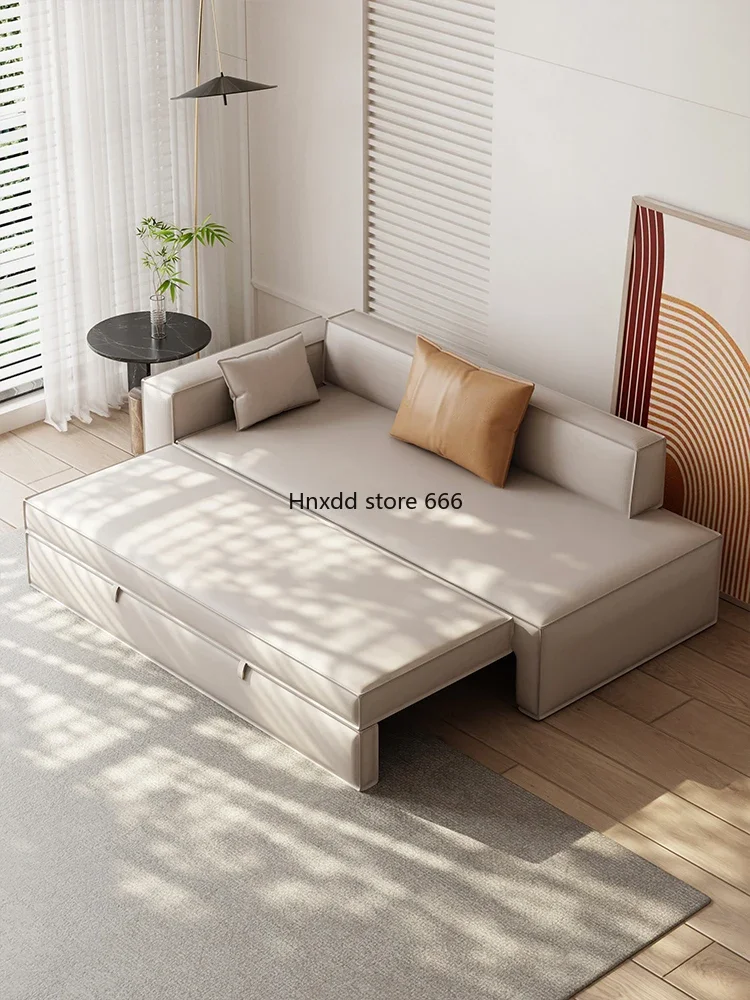 Tofu block sofa bed small apartment living room princess telescopic bed folding dual-purpose model