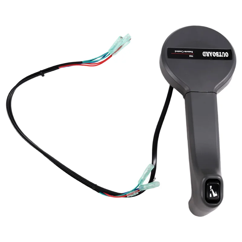 

Throttle/Shift Handle With Trim &Tilt Switch For Outboard Motor New Style 703 Remote Control Box 703-48221-10