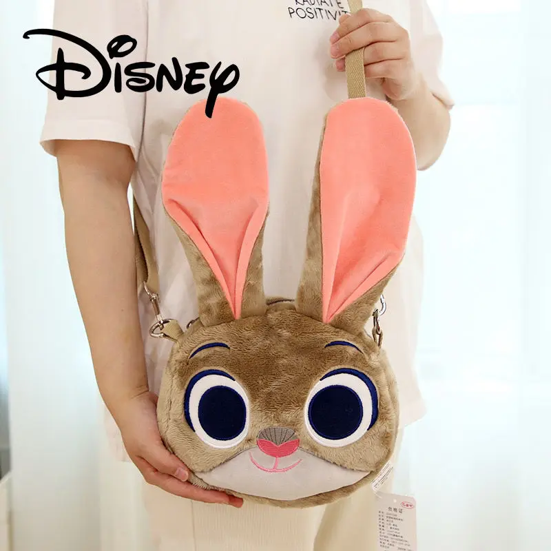 Disney Zootopia Plush Bag Cute Cartoon Chip 'n' Dale Cross-body Doll Bag Judy Mobile Change Shoulder Bag Cute Kids Shoulder Bag