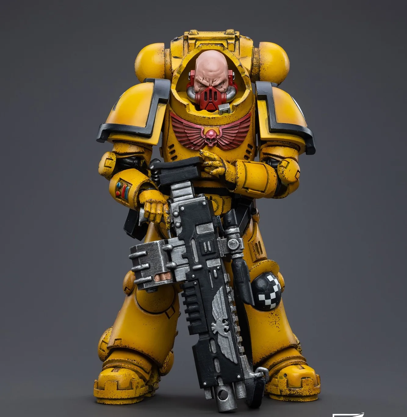 JOYTOY Warhammer 40K Action Figures 1/18 Imperial Fists Heavy Intercessors 02 Model Toy Boy Gifts 3.75inch