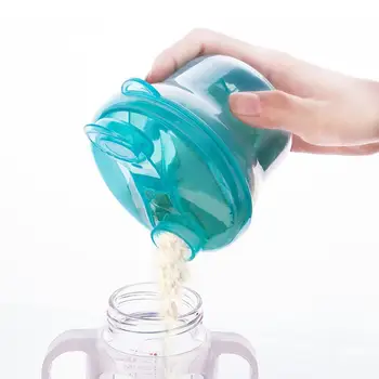 Dispensador portátil de leche en polvo para bebé, contenedor de alimentos para alimentación, caja de alimentación de almacenamiento de mezcla infantil para el cuidado de los niños, botella de viaje