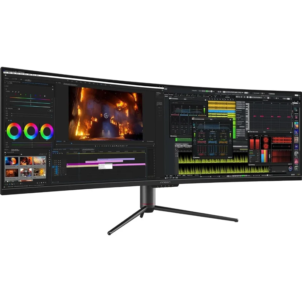 Monitor curvo para jogos com USB tipo C, 49 ", 144Hz, 32:9 WDFHD, 3840x1080P, R1800, 99% SRGB, HDR400