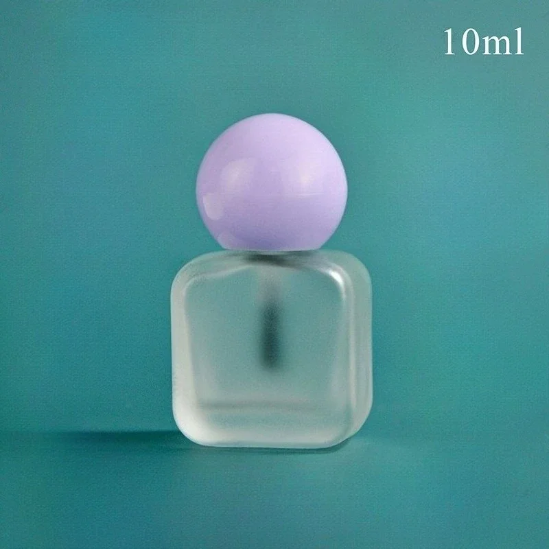10 مللي زجاجة طلاء الأظافر الزجاج متجمد حاوية فارغة زجاجات هلام مع فرشاة النفط العلاج بالضوء لاصق الجبن ثقب التعبئة والتغليف يمكن #4