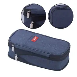 Multifunctional Stationery Pencil Case Dirt Resistant Material Creative Simple Design Fashionable Colors Zipper Storage Bag