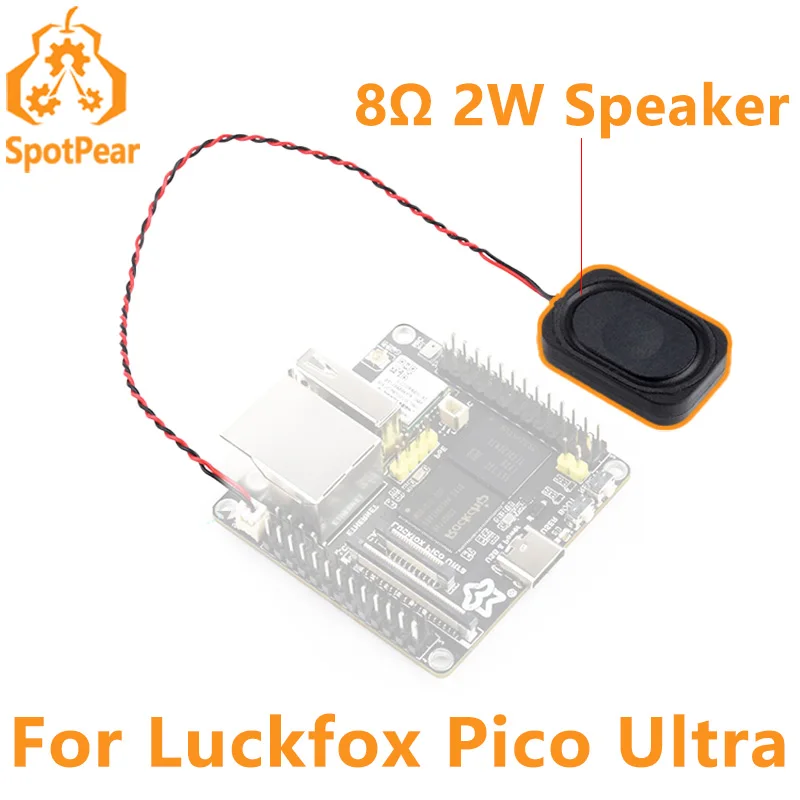 Luidsprekerzoemer Voor Luckfox-Pico-Ultra 2030 8Ω 2W Holte Hoogwaardig Geluid 2pin Ph1.25 Connector