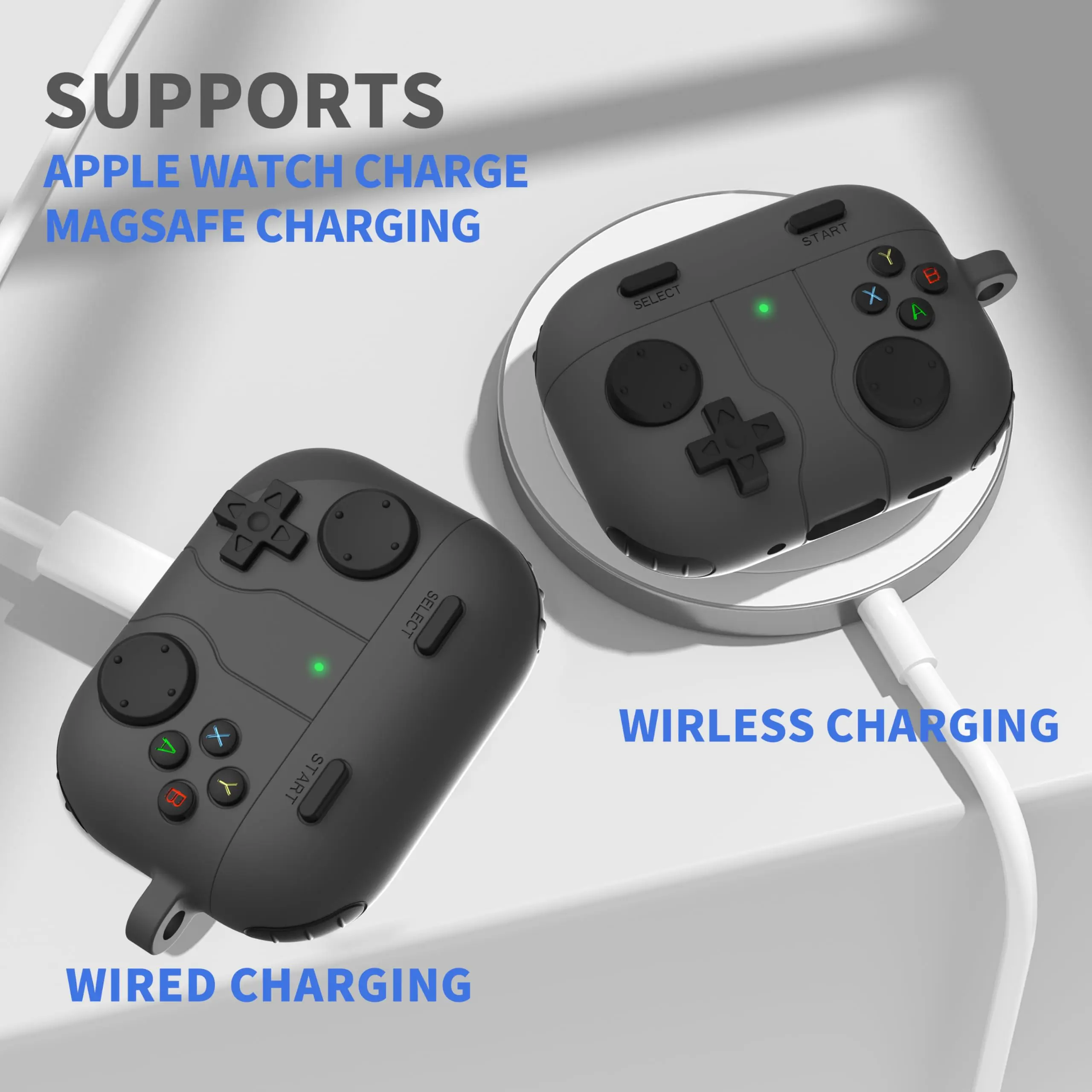 حافظة من السيليكون الناعم لأجهزة AirPods Pro 3 بتصميم مشغل الألعاب الواقية المقاومة للصدمات مع سلسلة مفاتيح لأجهزة Airpods Pro 3 #3