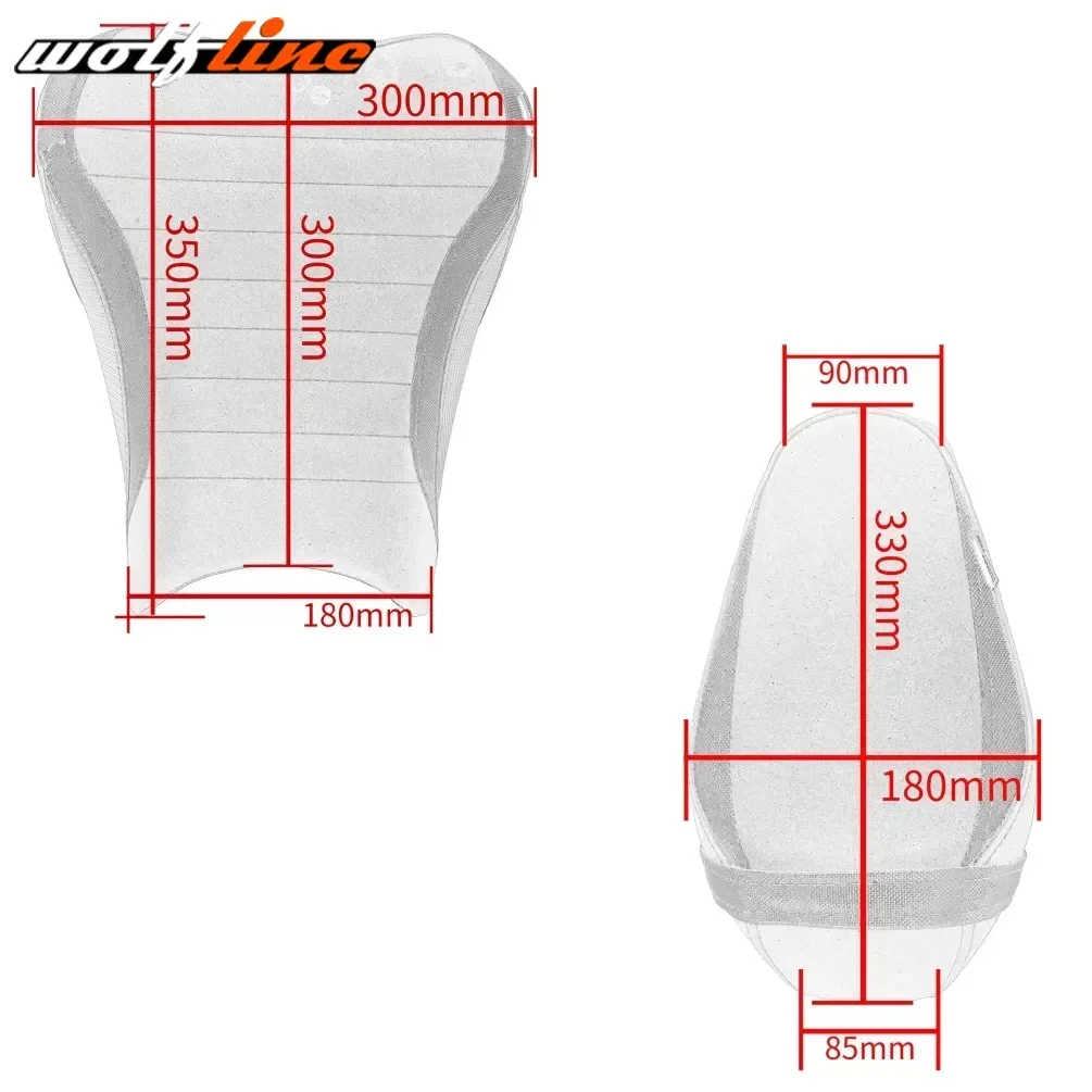 Wolf Line motocykl kierowca siodło pasażera podkładka pod siedzenie dla Kawasaki Z900 2017-2024 2018 2019 2020 2021 2022 2023