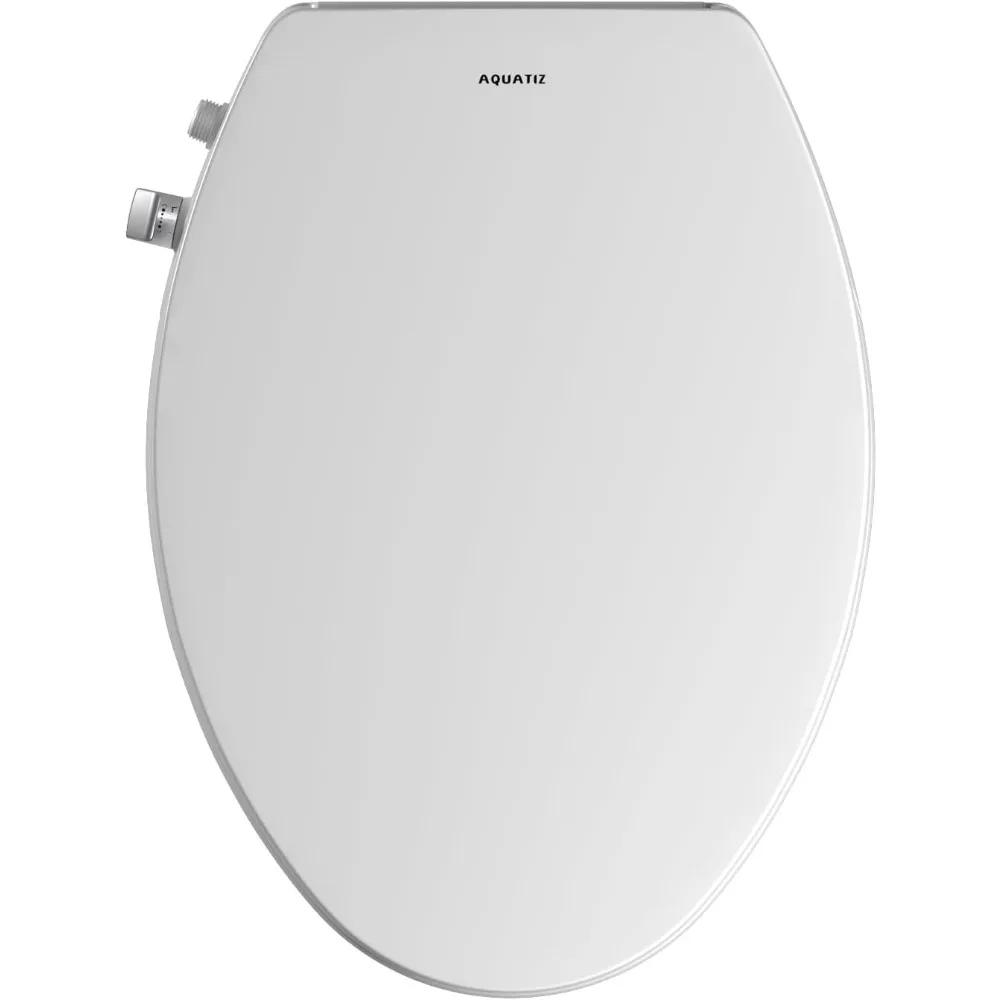

Bidet Toilet Seat with Soft Close, Non-Electric Bidet Toilet Seat with Self Cleaning Dual Nozzles, Fit Elongated Toilet
