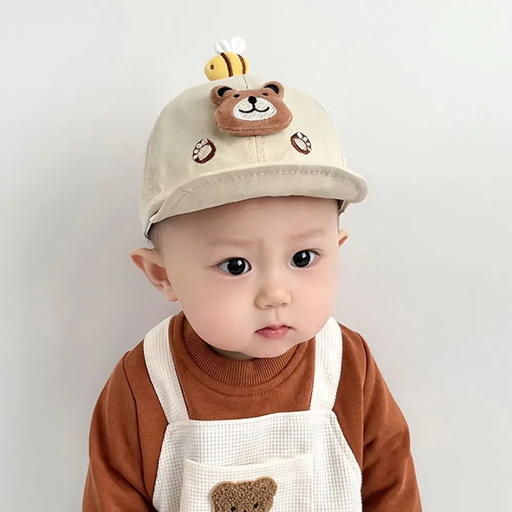 Embroidery Bear Paw Baby Baseball Caps Cartoon Animals Sunscreen Kids Peaked Caps Adjustable Sunshade Visor Hat