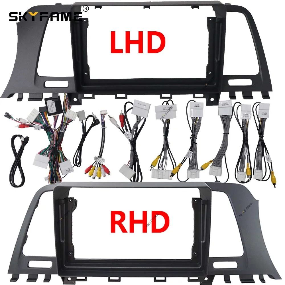 SKYFAME Car Frame Fascia Adapter Canbus Box Decode Android Radio Dash Fitting Panel Kit For Nissan Murano Z51