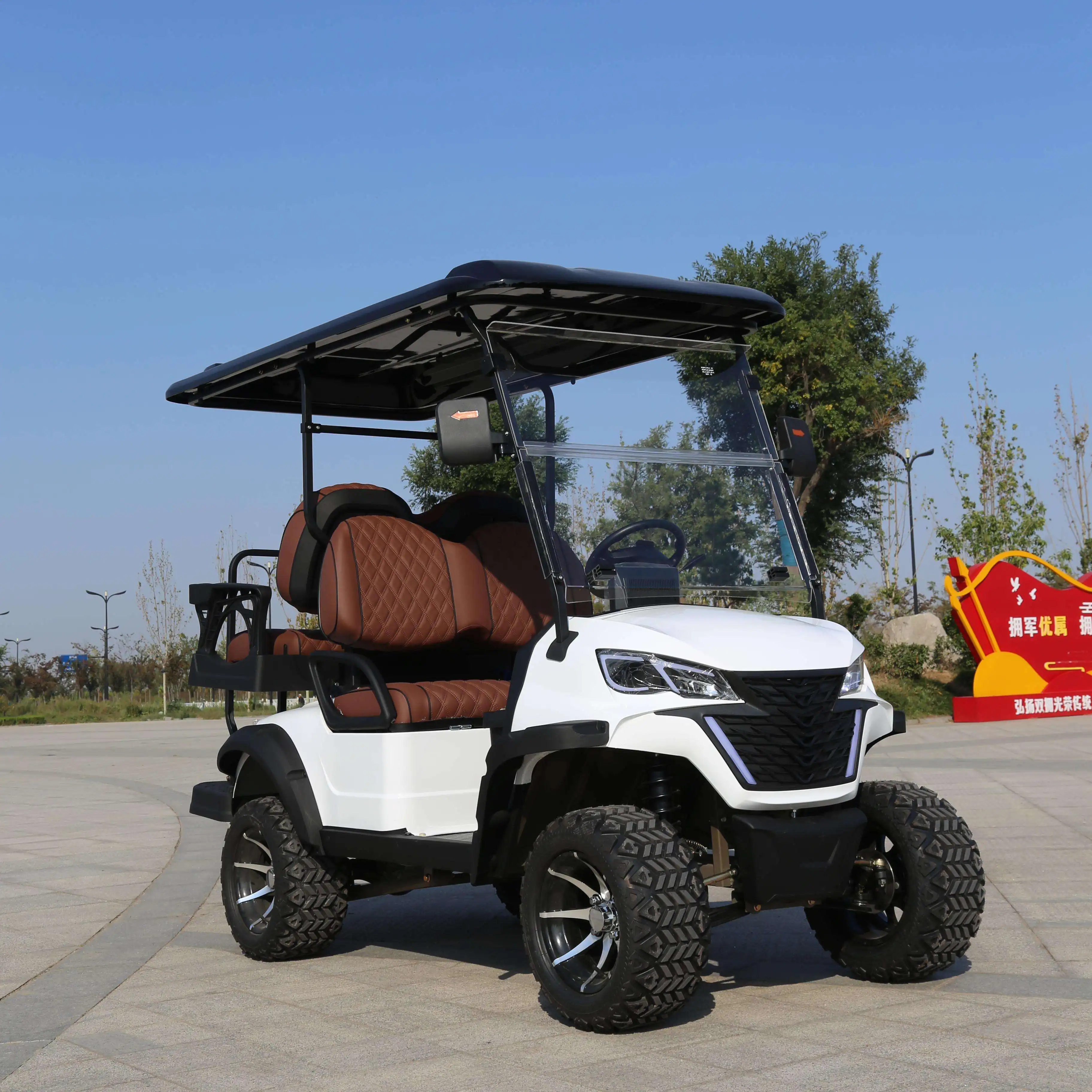 New Energy Vehicle Cheap Golf Cart Off-road 4 Wheel 6 Seater Golf Car Electric Lithium Electric Golf Cart