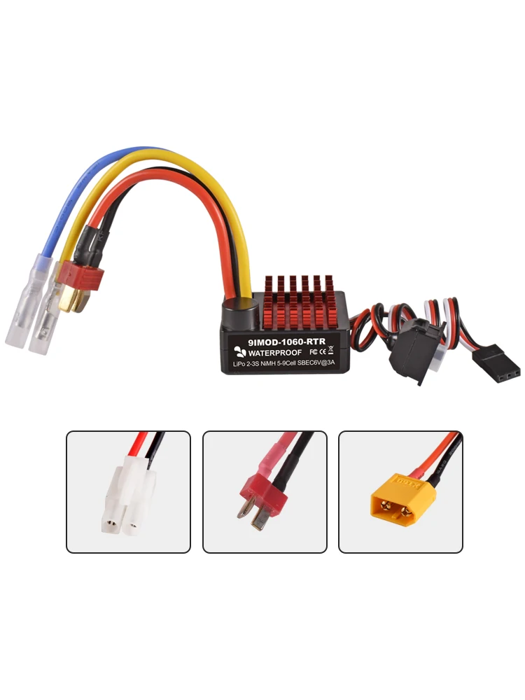 9IMOD 60A 80A ESC Geborsteld ESC 2-3S LiPo voor 1/10 1/12 RC Auto Crawler Truck met 550 Motoren - afbeelding 2