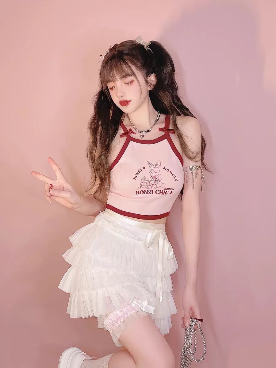

Princess sweet lolita skirt bobon21 half skirt Ballet style thousand layer Gauze dot bow tie fluffy skirt tutu ball gown B2146
