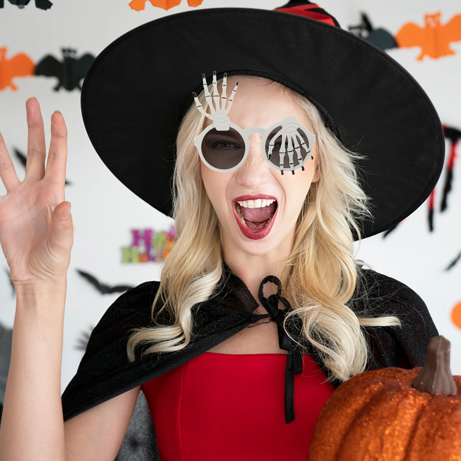 4 قطع من نظارات أنبوب الهالوين المضحكة للزينة، نظارات الحفلات والمهرجانات، نظارات الحفلات التنكرية #6