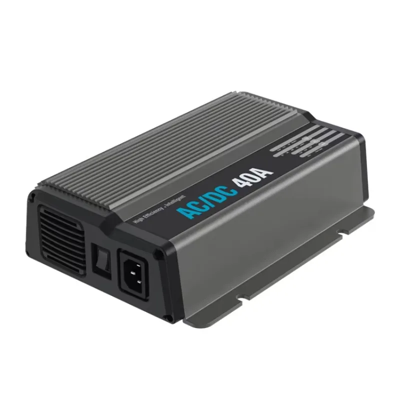220-240V AC to 12V DC 40A Battery Charger Portable Aluminium Housing High-Efficiency Vehicle Charger