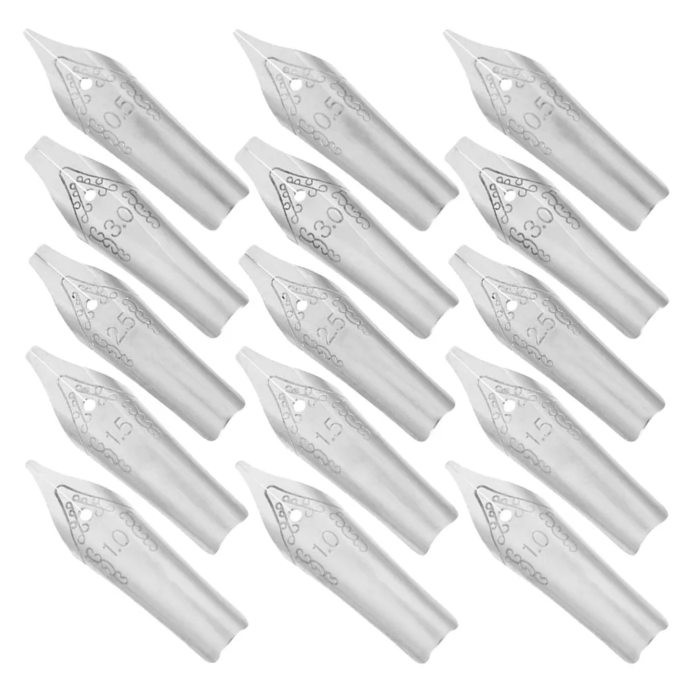 

Набор из 60 сменных наконечников для перьевых ручек из нержавеющей стали, для плавного письма, для каллиграфии, для студентов, письменные принадлежности