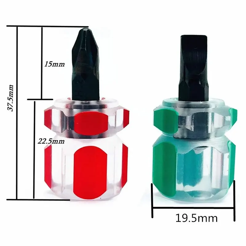 Mini Short Screwdriver For Repair Machine Electrical Precision Work Portable Flat Cross Head Needle Board Repair Tools