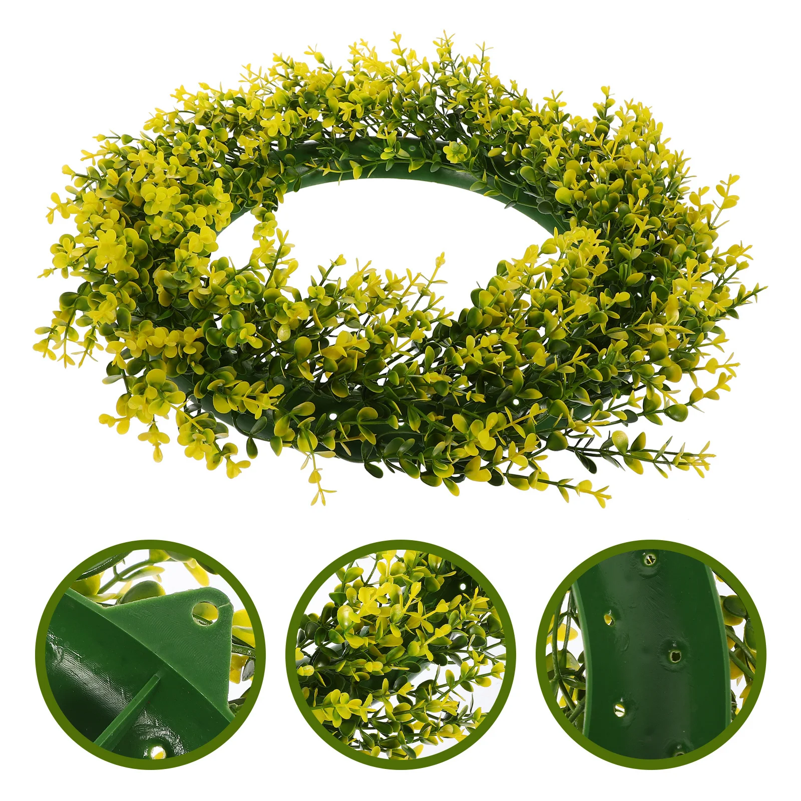 

Simulation Leaf Wreath Welcome Door Wreath Spring Season Decor Natural Fresh Look Long-Lasting Beauty Various Occasions