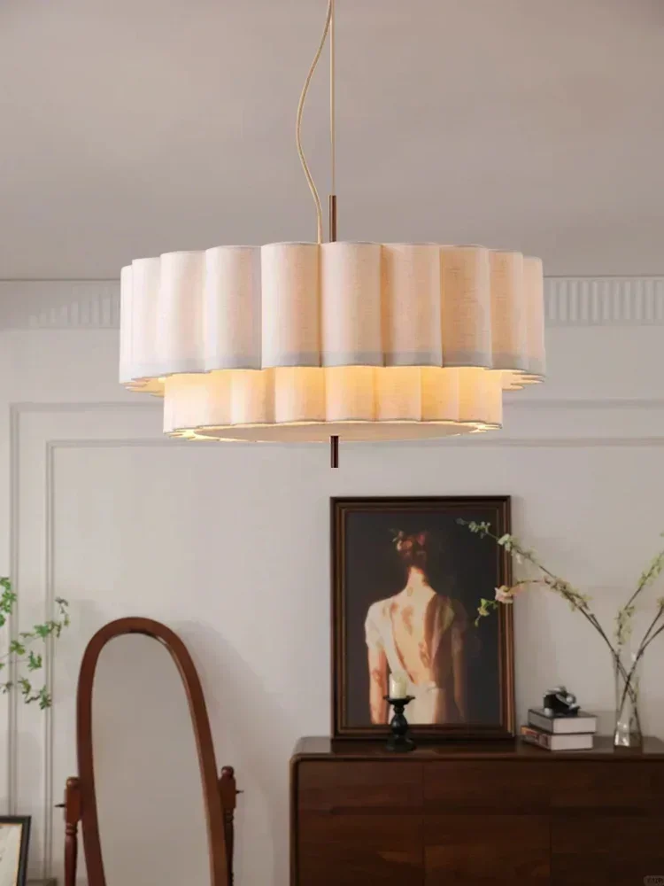 

Japanese Wabi Sabi Fabric Ceiling Chandeliers Living Bedroom Decor Lustre Pendant Lights Indoor Lighting Hanging Lamps Fixtures