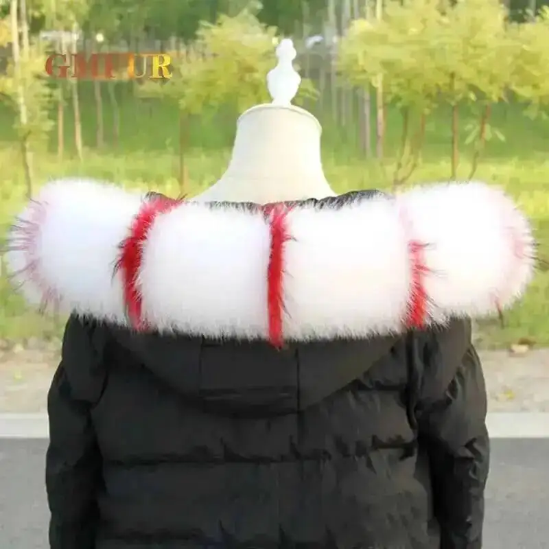 

Женский воротник из натурального лисьего меха, 100% натуральный роскошный модный прямой воротник, женские и мужские куртки с капюшоном, теплый шарф, меховая шаль