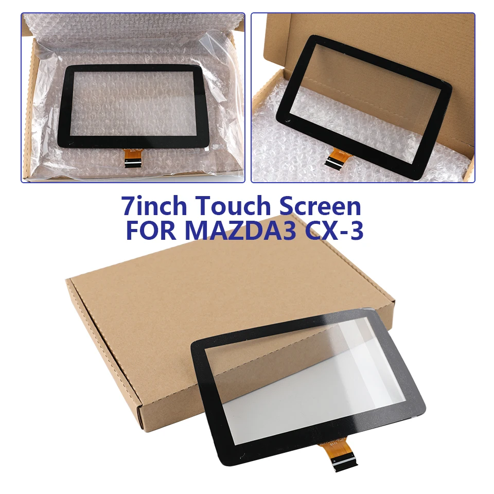 

7" 36 Pins Glass Touch Screen Digitizer for BHP1611JOD Monitor 2014-2016 Mazda 3 Center-display Car Radio Navigation Parts