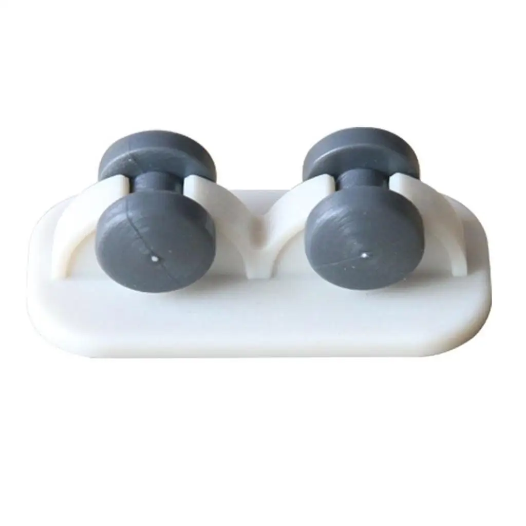 Plastic Adhesive Castor Roller Wheels for Storage Box Trash Can Tissue Box Small Cabinet Drawer Replacement Caster Wheels Smooth