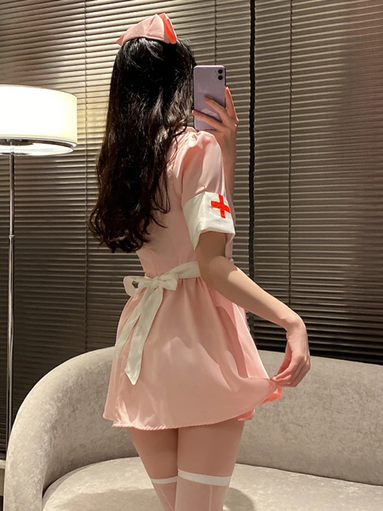 Lolita Nurse Lingerie Sexy Women Role Play Onlyfans Underwear Cosplay Erotic 18+ Uniform Exotic Maid Dress Halloween Costumes