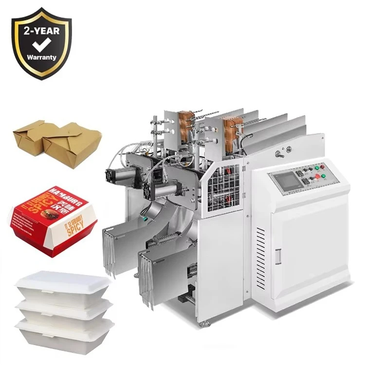 High Quality Biodegradable Disposable Paper Plate Food Container Packaging Paper Box Making Machine Customized