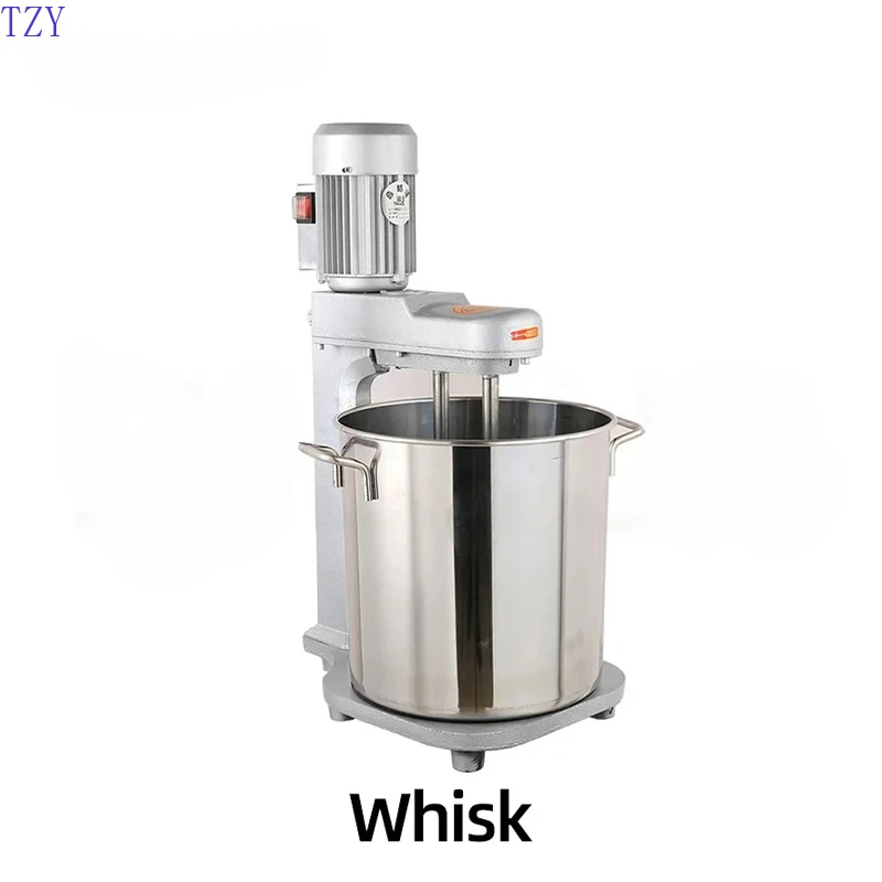 Commercial Egg Beater Dual Axis Desktop Mixer Electric Egg Beater Flour Mixer Batter Large Capacity Mixing Bucket