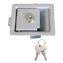 RV atualizado Trailer Paddle Entry Door Lock, Latch Handle Knob, Pull Type, Camper Cabinet, Drawer Lock for Motorhome