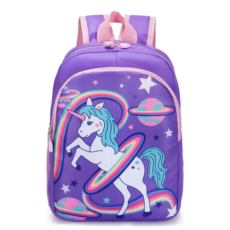 Schooltas Cartoon Kids Rugzak Regenboog Paardenprint Kleuterschool Schooltas 1-3 Klas Basisschool Boekentas Rugzak Voor Meisjes