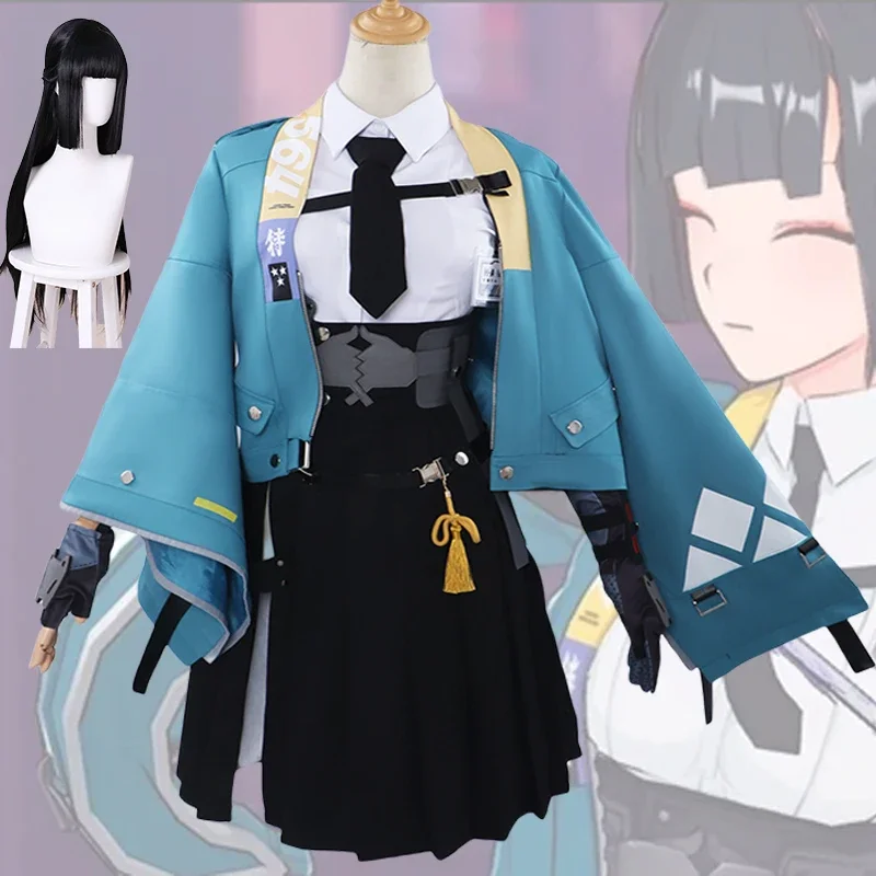 Hoshimi Miyabi Game Zenless Zone Zero HSOS6 Cosplay Anime Cosplay Costume Cosplay completo Fet Costume vestito parrucca scarpe Prop Ears