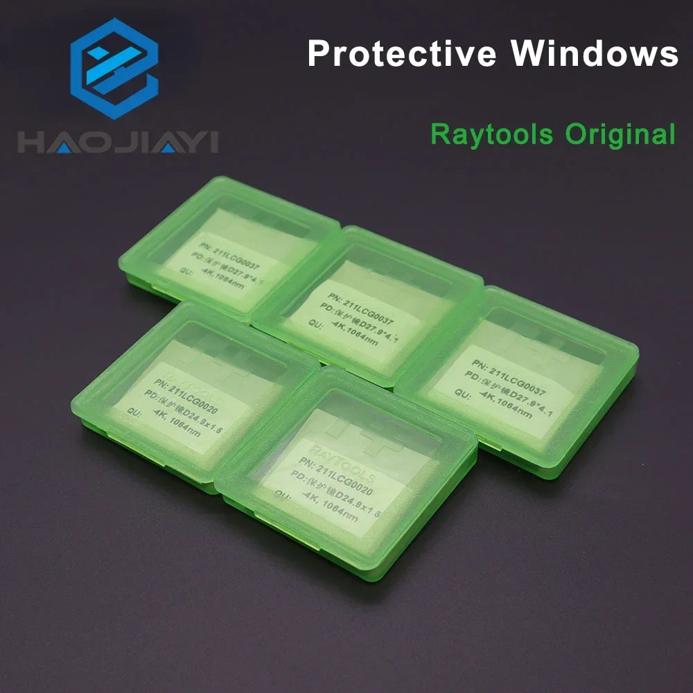 عدسة بصرية أصلية 27.9*4.1 1064nm N.211LCG0035 Raytools N.211LCG0037 كوارتز منصهر السيليكا 24.9*1.5QBH نوافذ ليزر ألياف