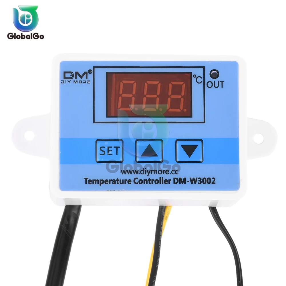 XH-W3002 Controlador De Temperatura, LED Termostato De Controle Digital, Interruptor De Microcomputador, Sensor Termorregulador, AC110V-220V